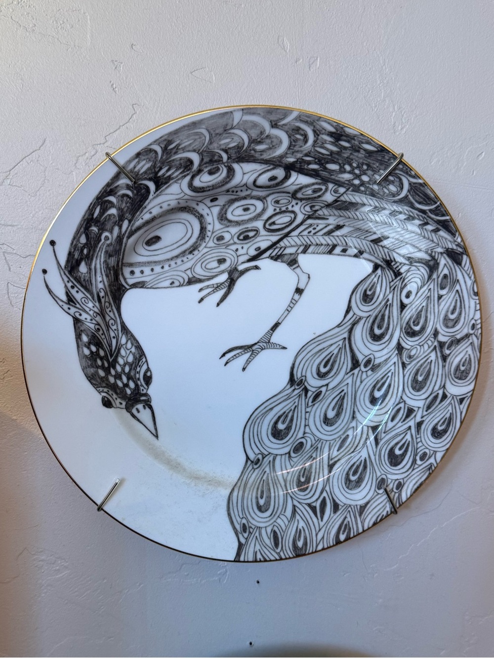 Anthropologie peacock plate
